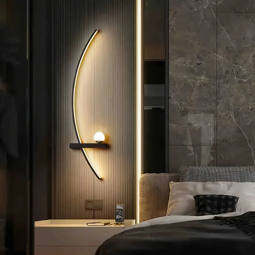 Modern Arc LED Wall Lamps – Sleek Ambient Lighting (2-Pack)