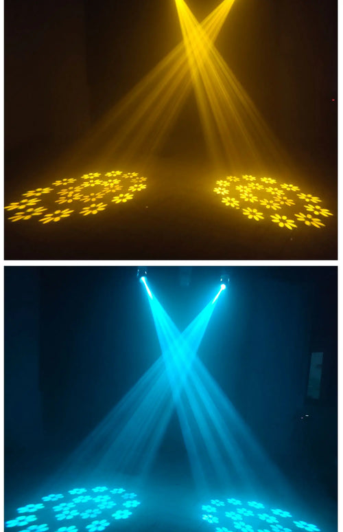120W LED Beam Moving Head Stage Lights – RGB DMX512 DJ Disco Lighting (2Pcs)