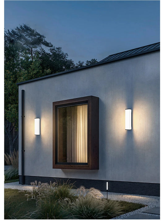 Stainless Steel LED Outdoor Wall Lamp – IP65 Waterproof Sconce