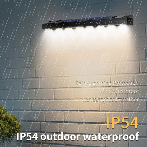Solar LED Wall Light Outdoor – Waterproof Garden & Sign Lighting Lamp