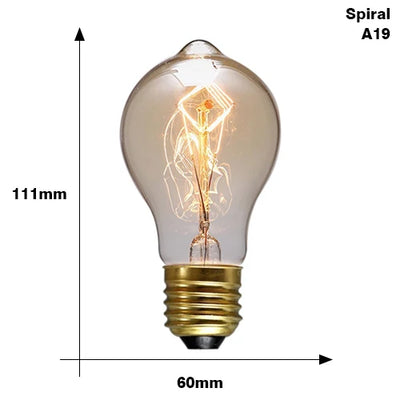 Vintage Edison LED Filament Bulb – E27 Dimmable Retro Light