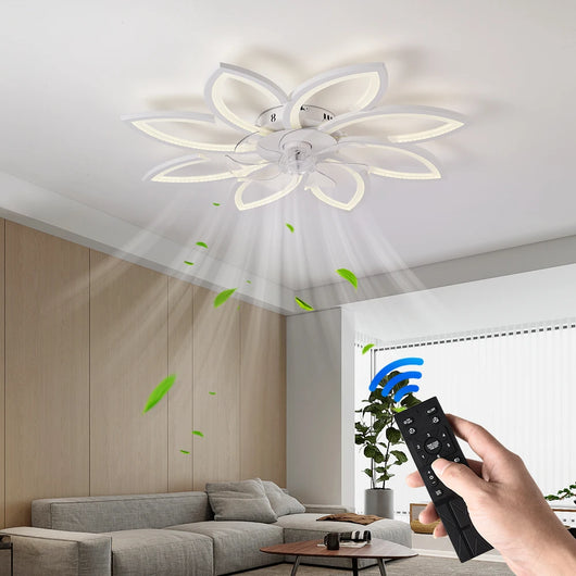 Modern LED Ceiling Fan Light with Remote Control