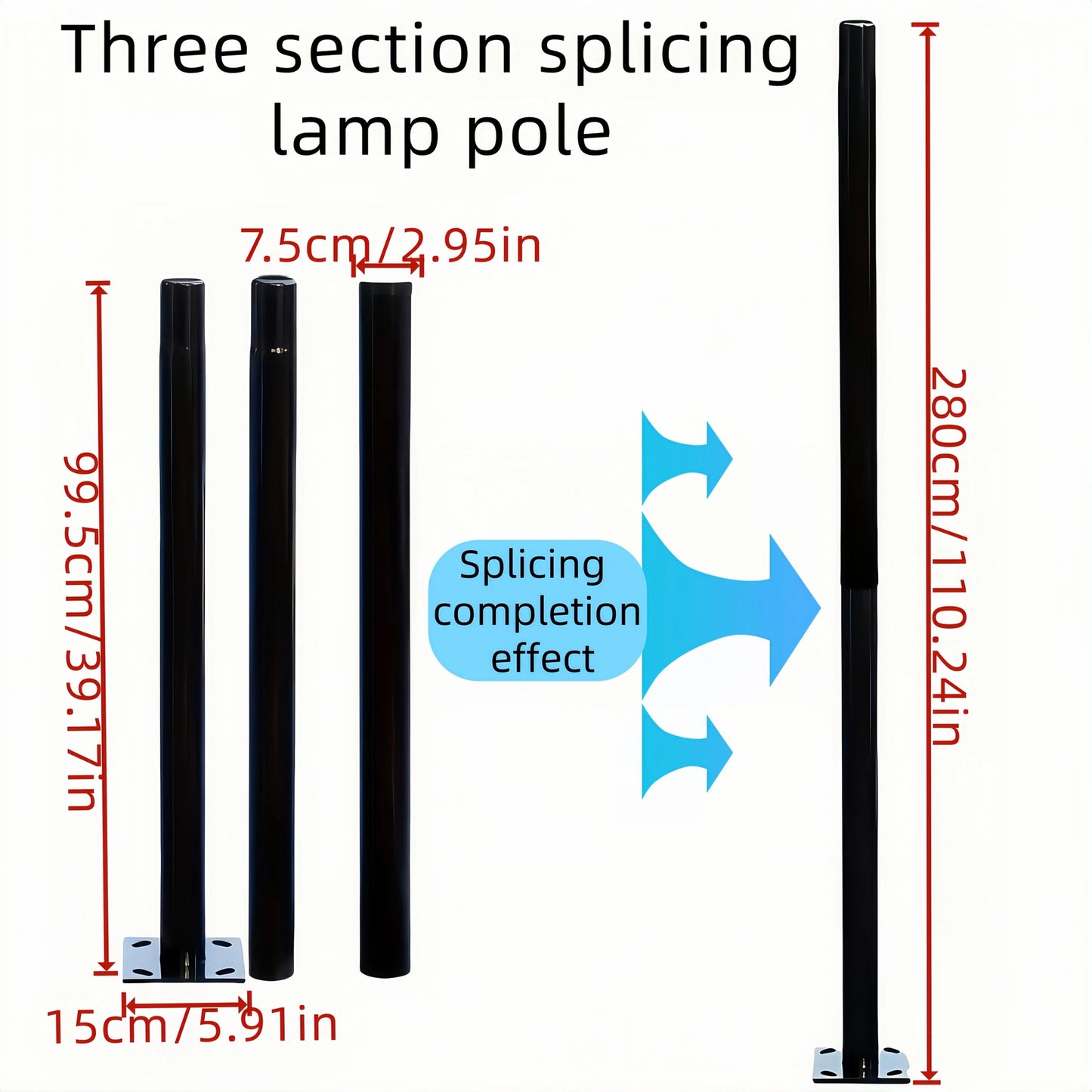 Flying saucer solar lamp, round UFO lamp, villa community square landscape lamp, induction integrated street lamp, courtyard street