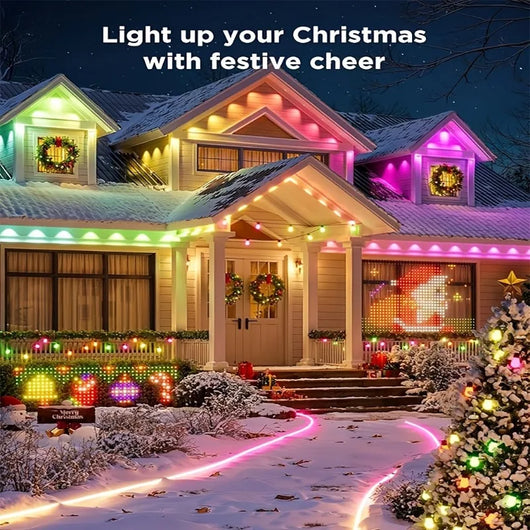 Smart RGBIC Permanent Outdoor Lights – 50ft / 100ft / 150ft LED String Lighting