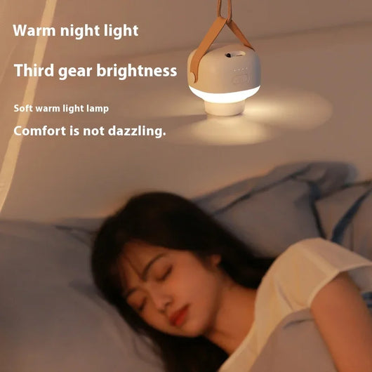 Portable Rechargeable Ceiling Fan with LED Light & Remote Control