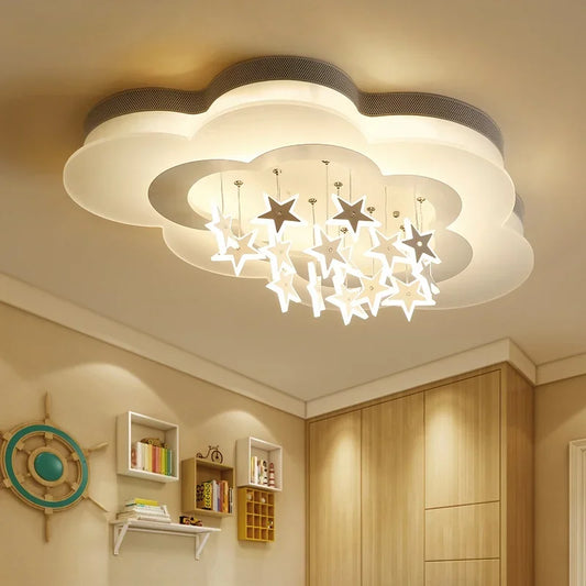 Cloud LED Ceiling Light – Modern Dimmable Lamp for Kids’ Bedrooms
