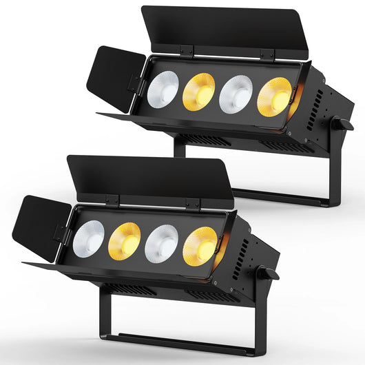 U’King 200W COB LED Par Light – Dual White DMX Stage Spotlight