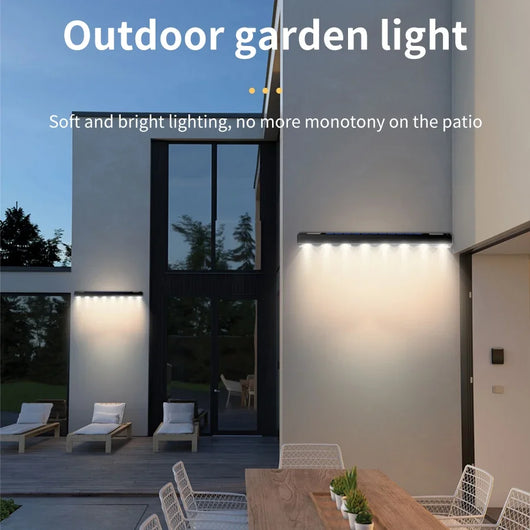 Solar LED Wall Light Outdoor – Waterproof Garden & Sign Lighting Lamp