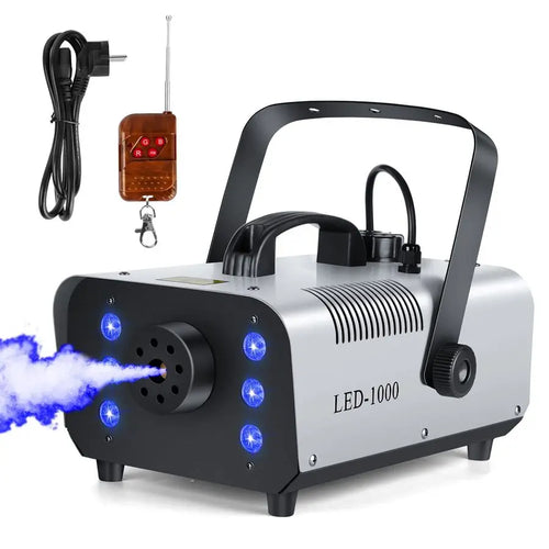 1000W Fog Machine with Wireless Remote & RGB LED Lights