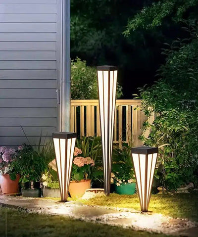 Solar LED Garden Bollard Light – 12W Outdoor Pathway Lamp