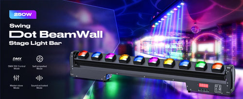 250W RGBW LED Wall Washer Beam Light | DMX512 Stage Lighting