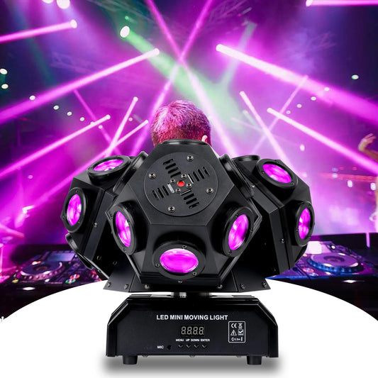 180W Triple-Head RGBW LED Moving Head Beam Light