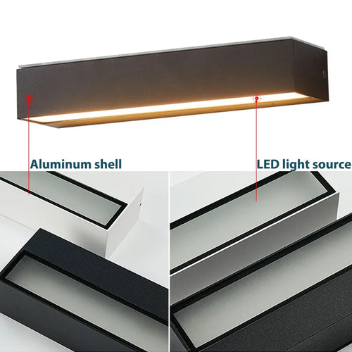 IISINUO IP65 LED Outdoor Wall Sconce – Modern Weatherproof Light