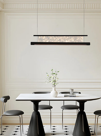 Italian Modern Luxury Linear LED Chandelier with Minimalist Designer Style