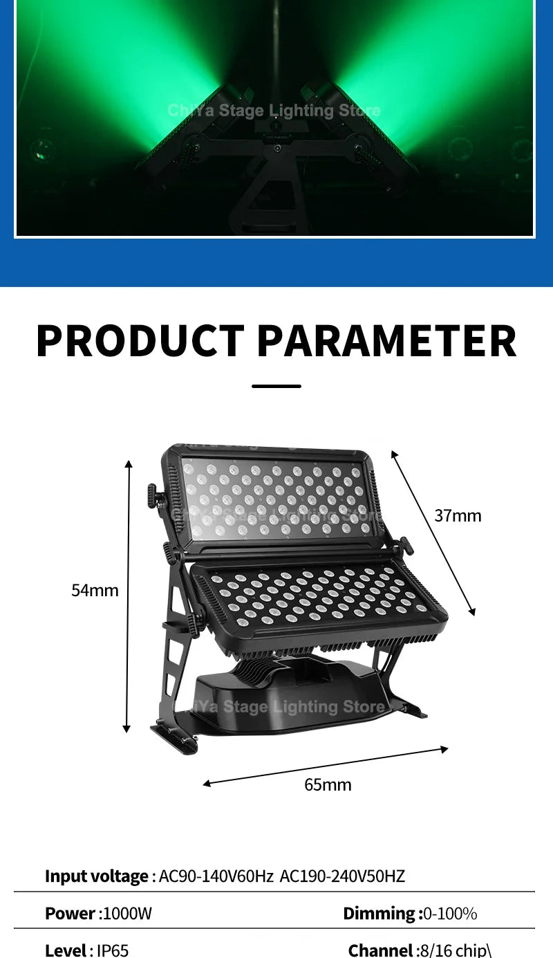 120W RGBW Waterproof Stage Floodlight