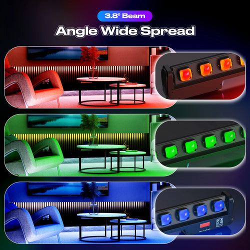250W RGBW LED Wall Washer Beam Light | DMX512 Stage Lighting