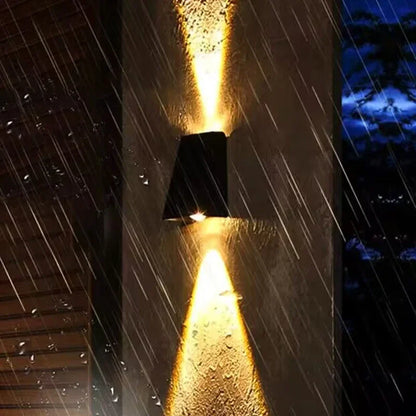 Outdoor Solar Lights Sunlight Garden Fence Outdoor Solar Lights Solar Stair Lights Up and Down Courtyard Street Modern Wall Lamps