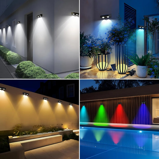 Solar Fence Decorative Lights – RGB Outdoor Smart Lighting