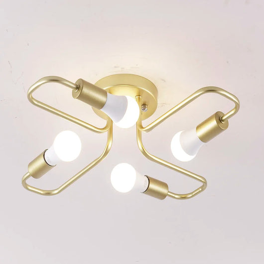 Modern 4-Light LED Ceiling Chandelier