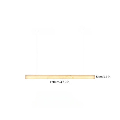 Simple Natural Marble Rectangle Chandelier