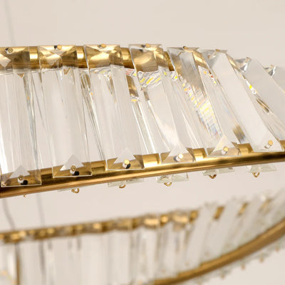 Ring Led Hanging Light Pendant Lamp Luxury Gold Copper New Chandelier Lustre Ceiling Lamp Living Dining Room Home Decor Fixture| Upload