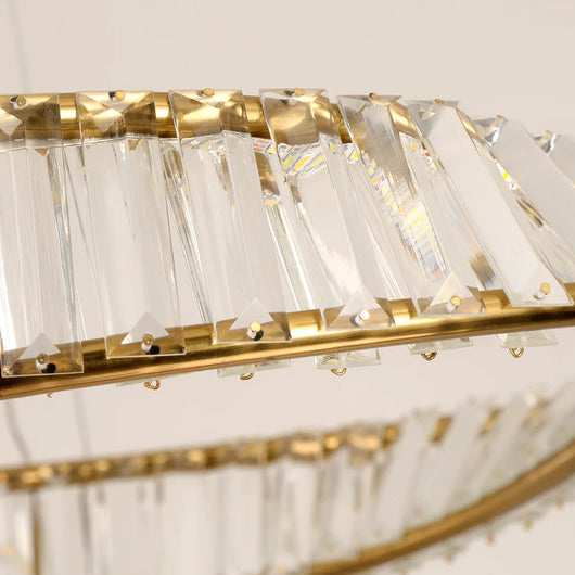 Ring Led Hanging Light Pendant Lamp Luxury Gold Copper New Chandelier Lustre Ceiling Lamp Living Dining Room Home Decor Fixture| Upload