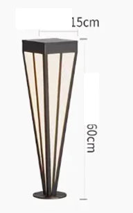 Solar LED Lawn Light Solar Garden Light 12W Solar LED Outdoor Aluminum Acrylic Garden Bollard