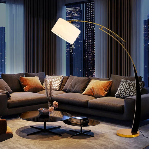 Modern LED Arc Floor Lamp – Stylish Standing Light for Home &amp; Bedroom
