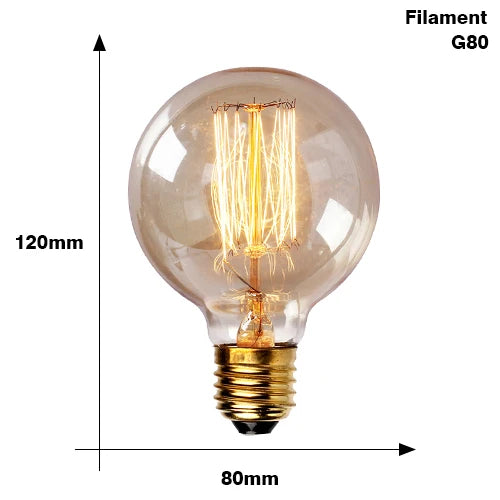 Vintage Edison LED Filament Bulb – E27 Dimmable Retro Light
