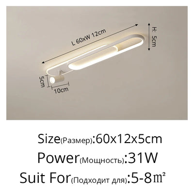 Modern Acrylic LED Chandelier – Adjustable Spotlights, Dimmable