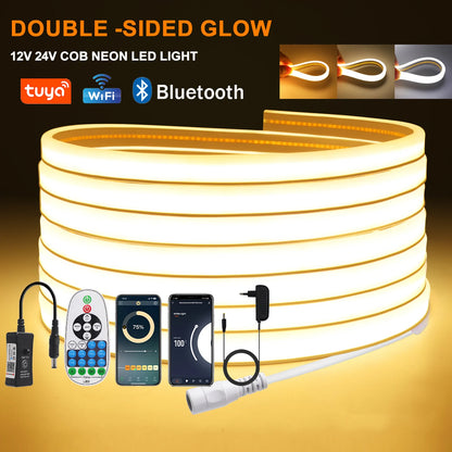 Dimmable COB LED Strip 12V 24V