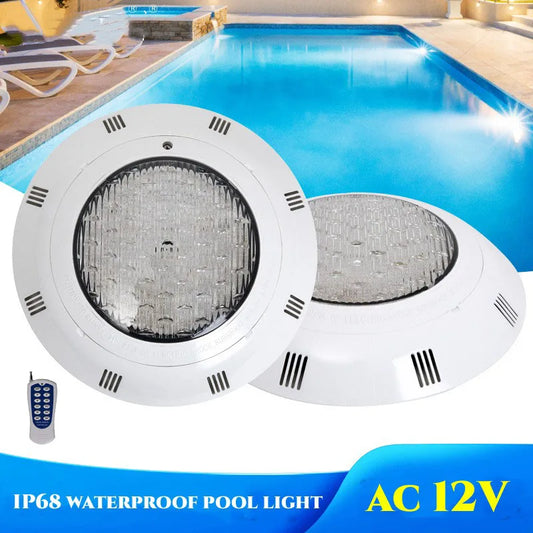 20W 30W 40W 50W 60W 70W LED Underwater Swimming Pool Lights RGB Color Changing AC12V IP68 Waterproof Lamp with Remote Controller