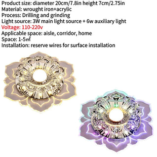 LED Ceiling Light Fixture – Energy Saving Bright Porch & Corridor Lamp