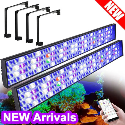 2PCS PopBloom-H75 WiFi Marine Aquarium Light