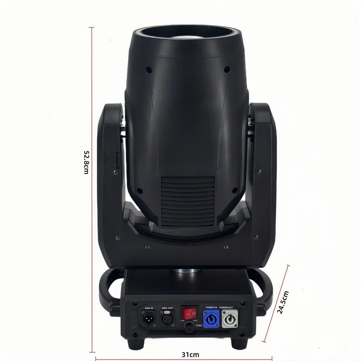 380W 20R Moving Head Beam Light – DMX512 Stage Lighting with Dual Prism, 14 Gobos & RGB Halo Effects