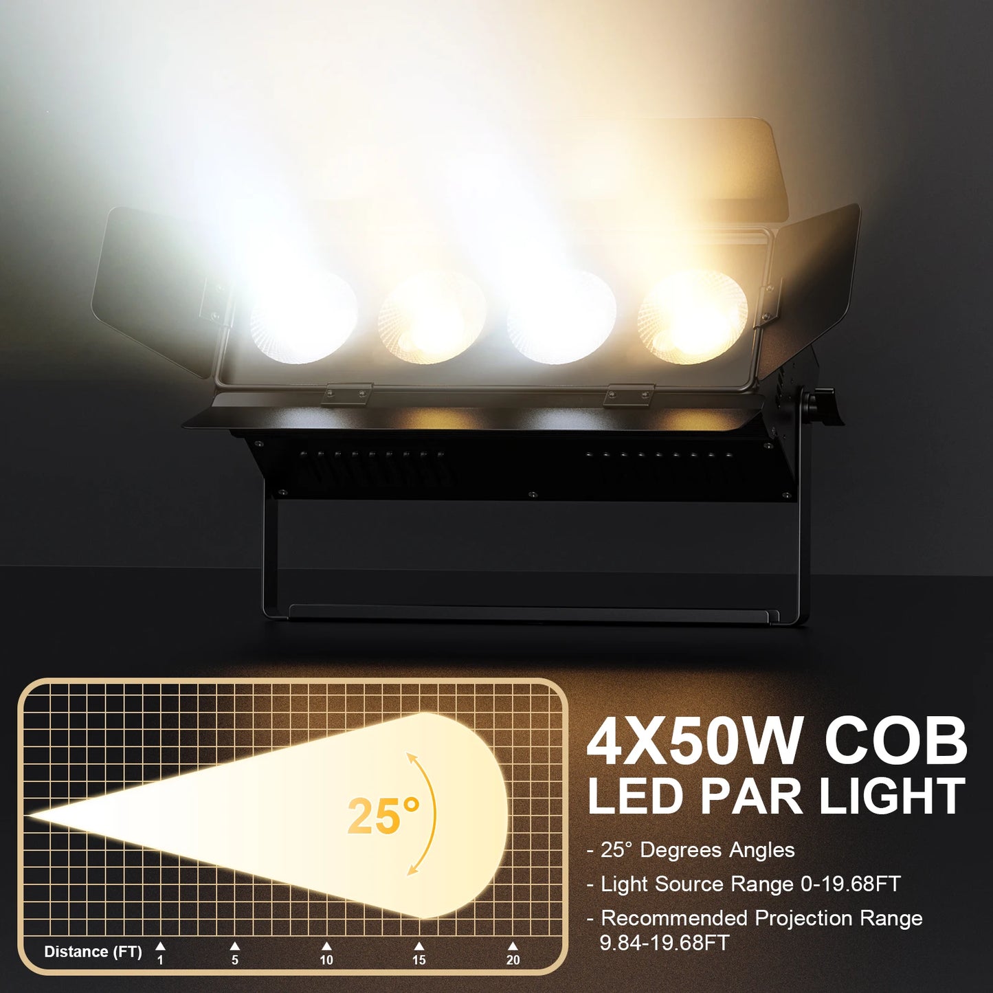 200W COB LED Par Lights
