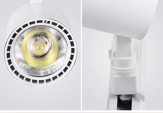 LED COB Track Light Set – Adjustable Spotlight Rail System