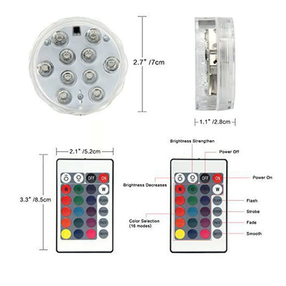 RGB LED Floating Pool Light with Remote Control
