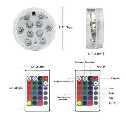 RGB Solar Floating Pool Light – IP68 Waterproof with Remote Control