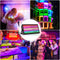 6-Pack 200W RGBW LED Strobe Stage Lights with 48+8 Segment Effects & Flight Case for DJ, Concert & Event Lighting