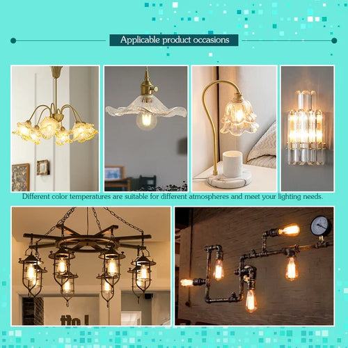 Vintage LED Edison Bulb – E14 / E27 Filament Light