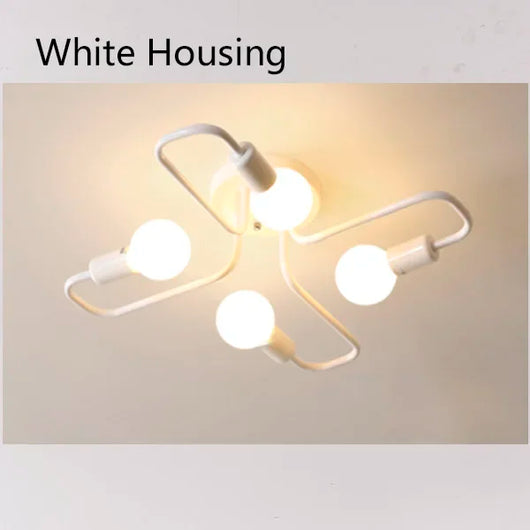 Modern 4-Light LED Ceiling Chandelier