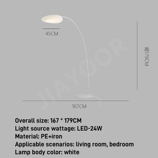 Modern Minimalist LED Floor Lamp – Artistic Standing Mood Light