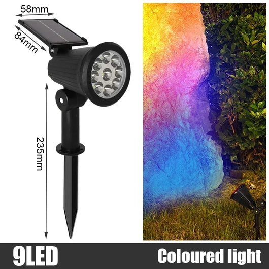 Adjustable Solar LED Spotlights – IP65 Outdoor Garden Lights (4/9 Pack)