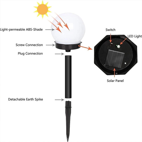 Solar Outdoor Garden Ball Light