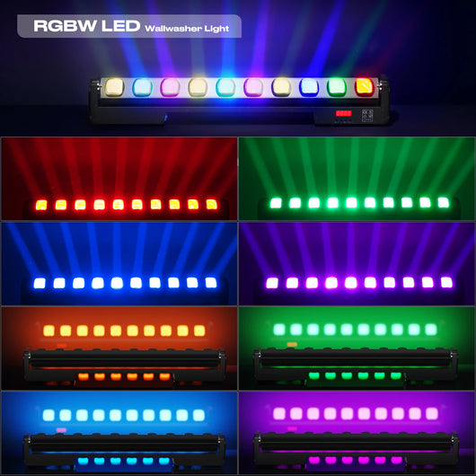 250W RGBW LED Wall Washer Beam Light | DMX512 Stage Lighting