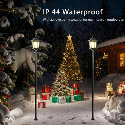 2-Piece Solar Garden Lights – Outdoor Waterproof LED Pathway Lamps