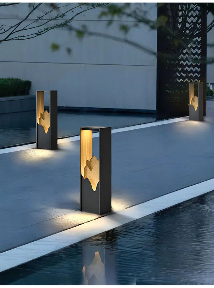 LED Lawn Light AC110V 220V Waterproof IP65 Outdoor Stainless Steel Street Lamp For Garden Path Landscape Park Courtyard Lighting