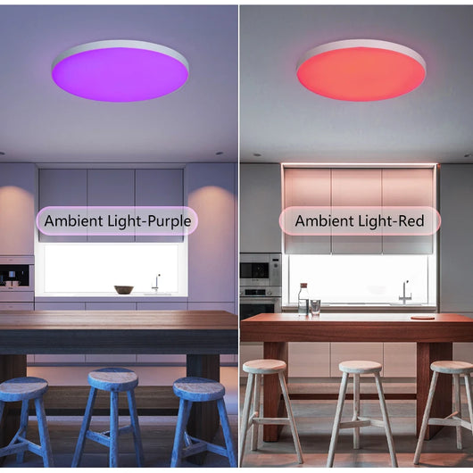 Smart RGB LED Ceiling Light with App & Voice Control (WiFi + Bluetooth)