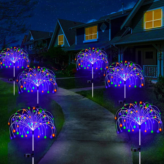Solar Firework LED Garden Lights Waterproof Outdoor Pathway Yard Decorative Fairy Lights